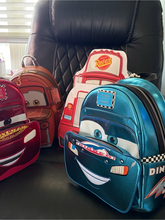 Loungefly Handbags - Loungefly Cars four bag set including Mack, Towmater, Dinoco, and Lightning McQ